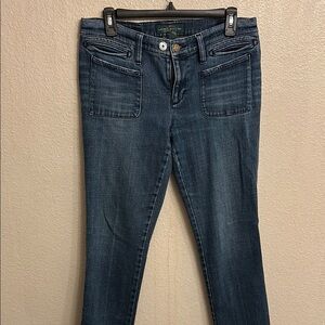 Lauren Ralph Lauren Women Medium Blue Pockets Jeans Size 8